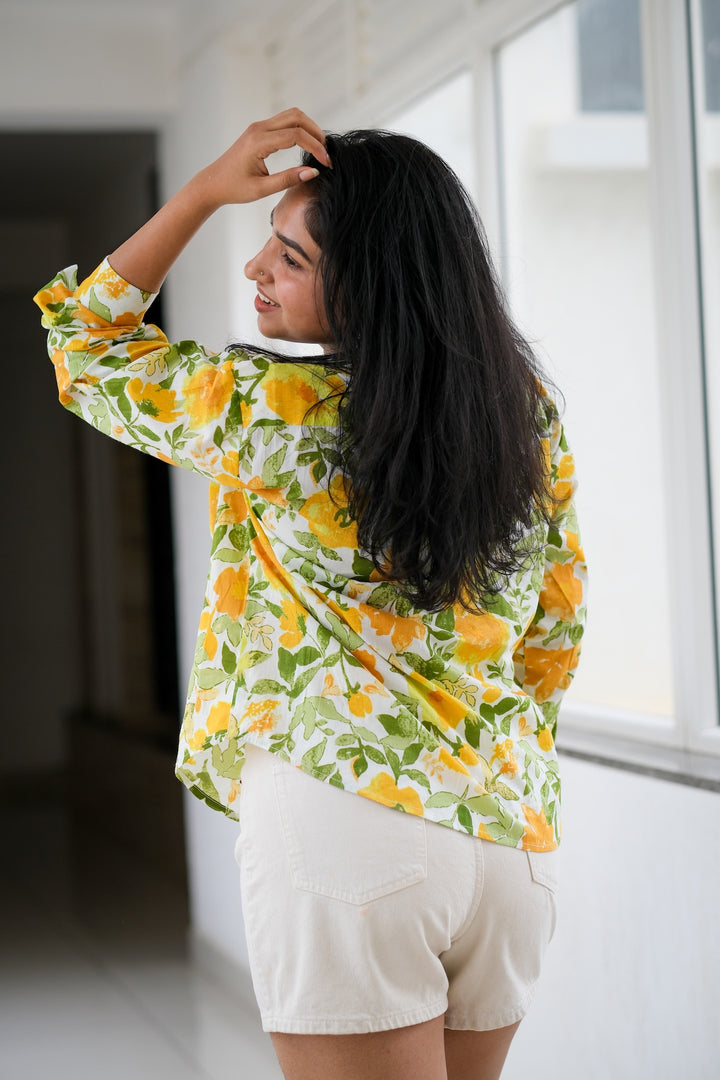 Printed cotton shirt