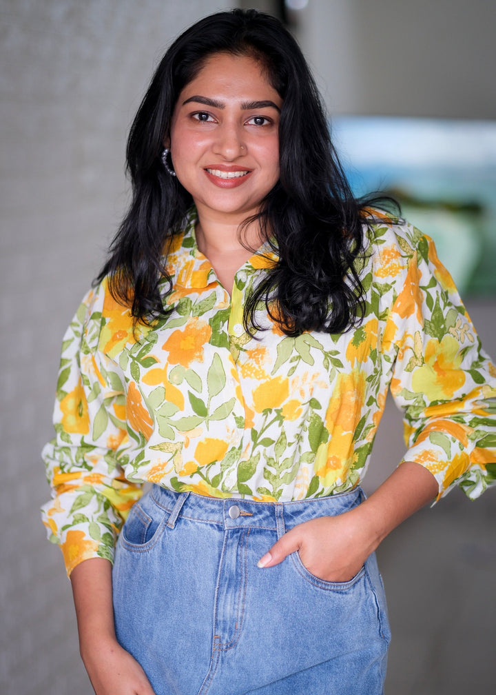 Printed cotton shirt