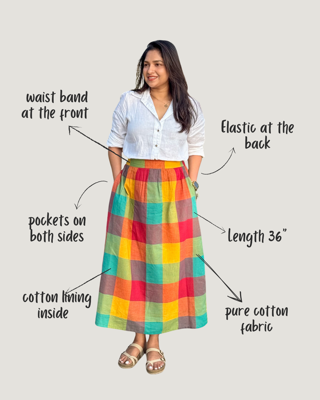 Madras Charm Skirt